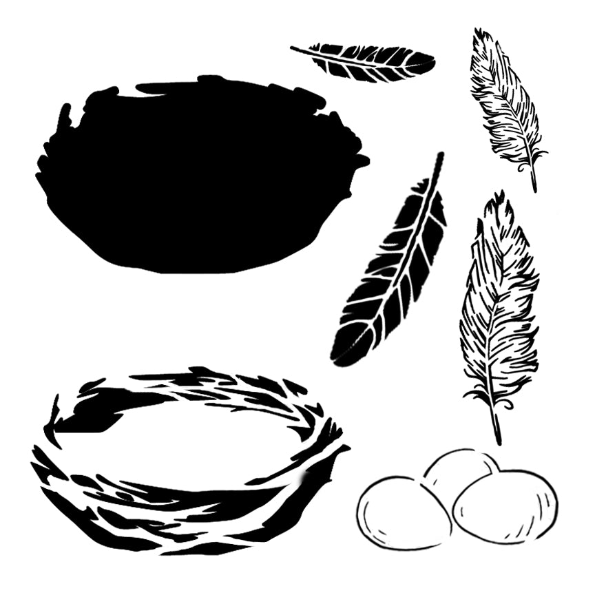 Bird's Nest Stencil – Piglet's Closet