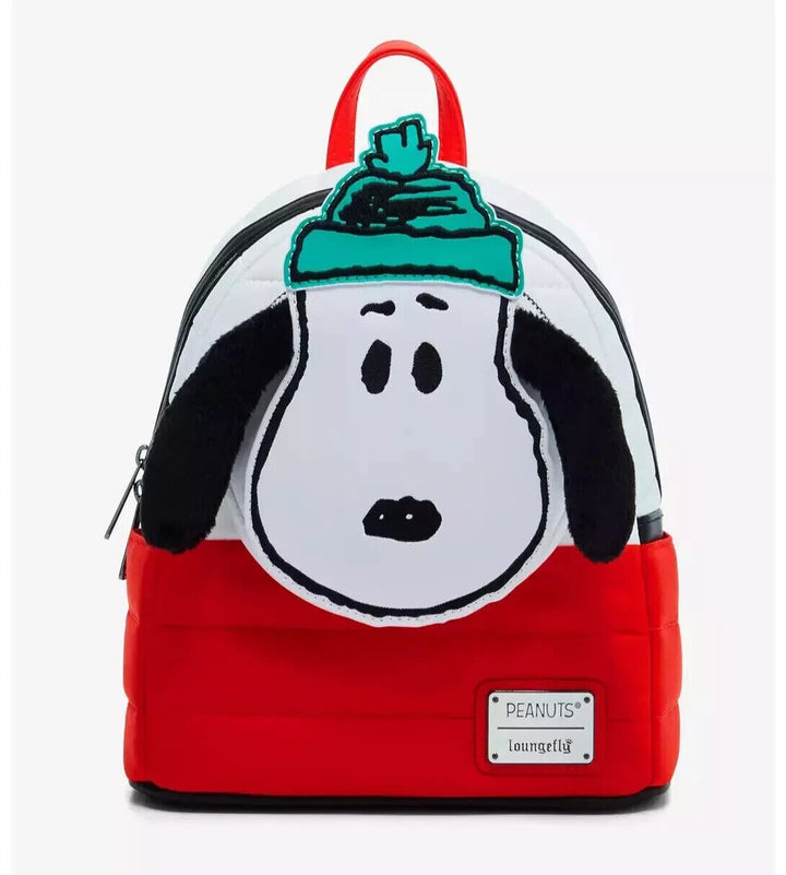 Loungefly x Peanuts Snoopy & Woodstock Puffer Jackets Mini Backpack Loungefly Peanuts Snoopy & Woodstock Puffer Jackets Mini  main image 2
