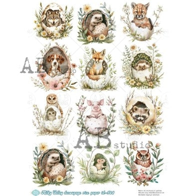 Hatching Wildlife | A4 Rice Paper – Piglet's Closet