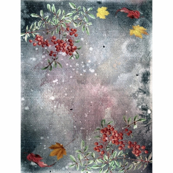 Dark Floral #4 | A4 Mulberry Rice Paper – Piglet's Closet