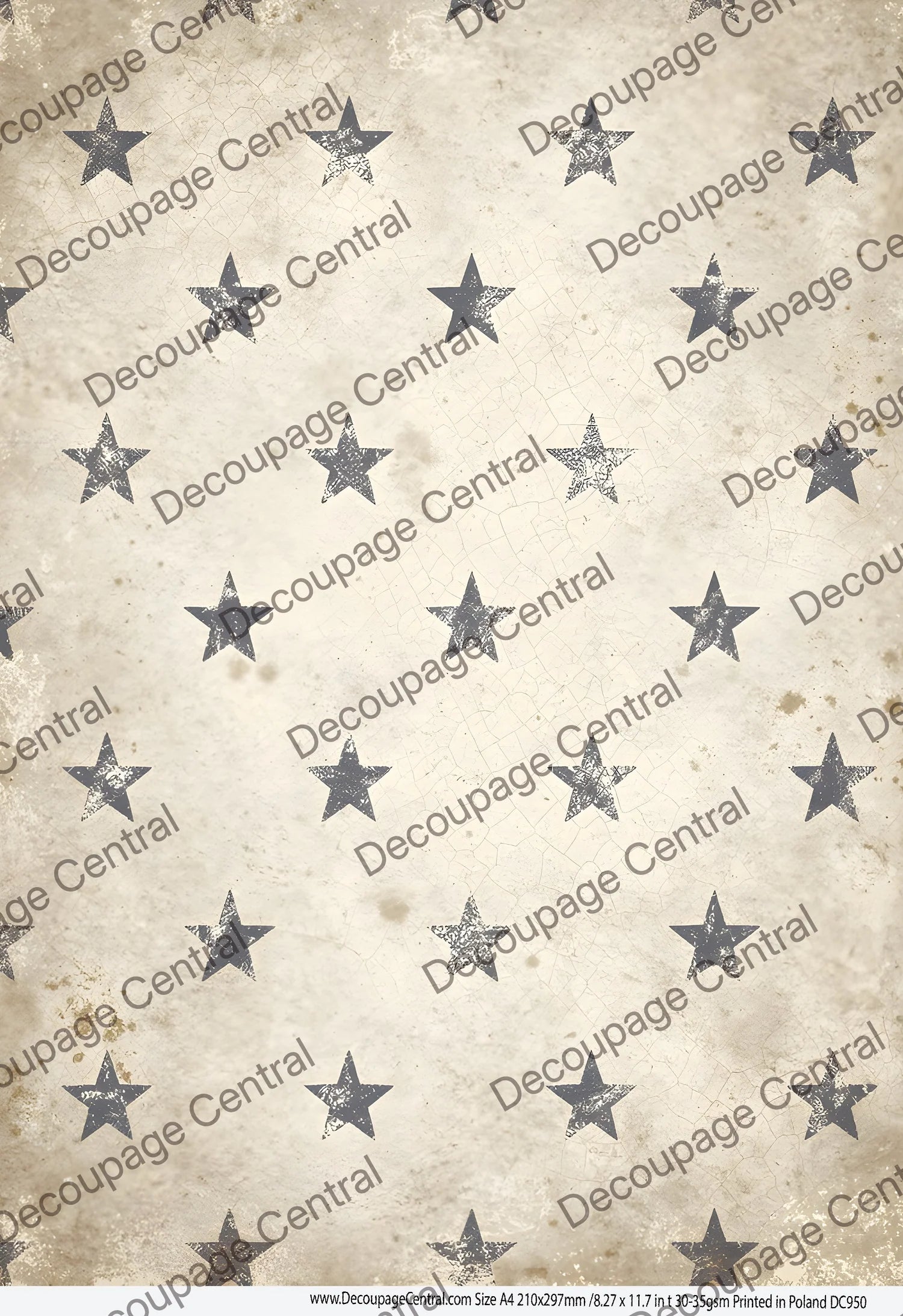 Faded Blue Star #950 | A4 Rice Paper – Piglet's Closet