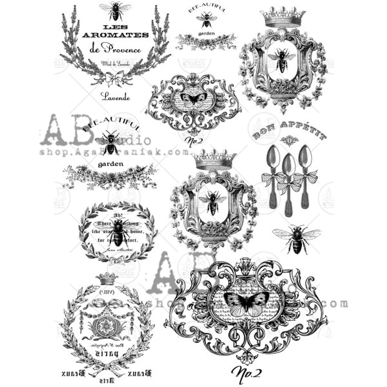 French Labels | A4 Rice Paper – Piglet's Closet